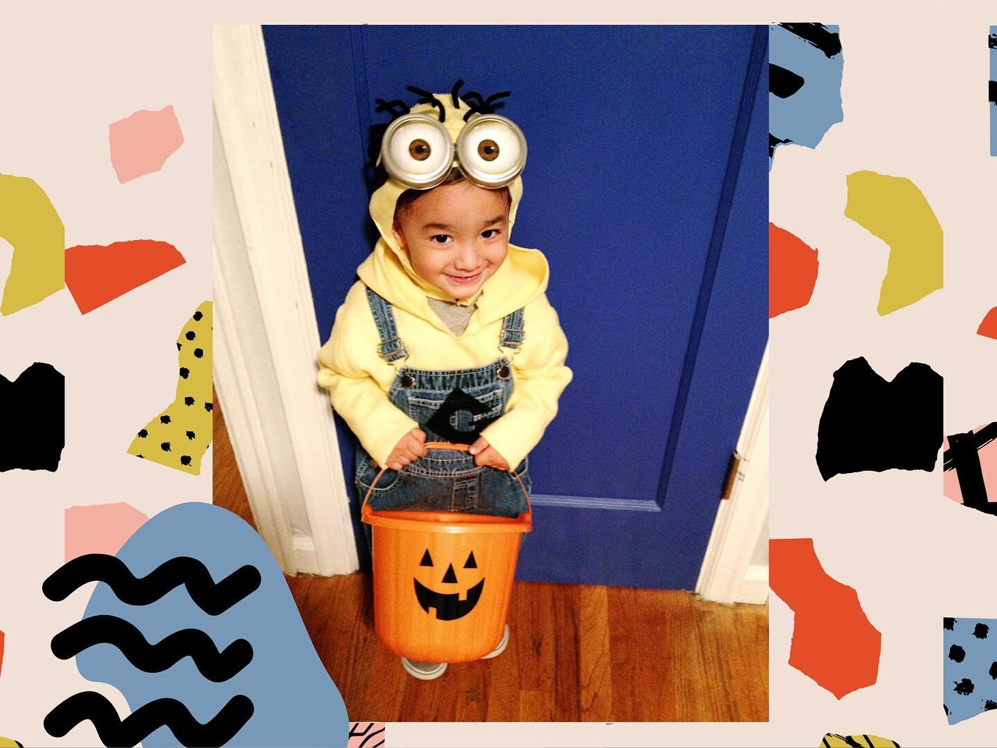 Happy October! 🍁 Halloween month is officially here!! I&rsquo;ve been going over pictures of costumes in Halloween's past and feeling bittersweet feels. Here you have our oldest dressed as a MINION 8 years ago (so crazy, and can I have a time machin