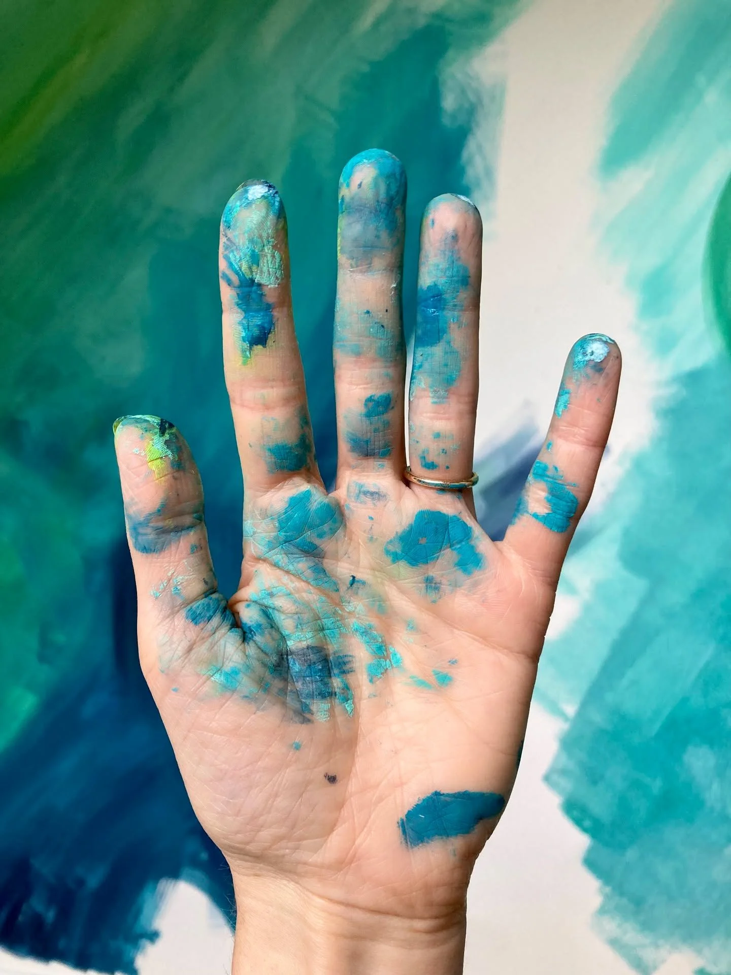 Today I'm prepping for an upcoming mural I'll be working on. Making a mental note to myself to pack lots of wipes.