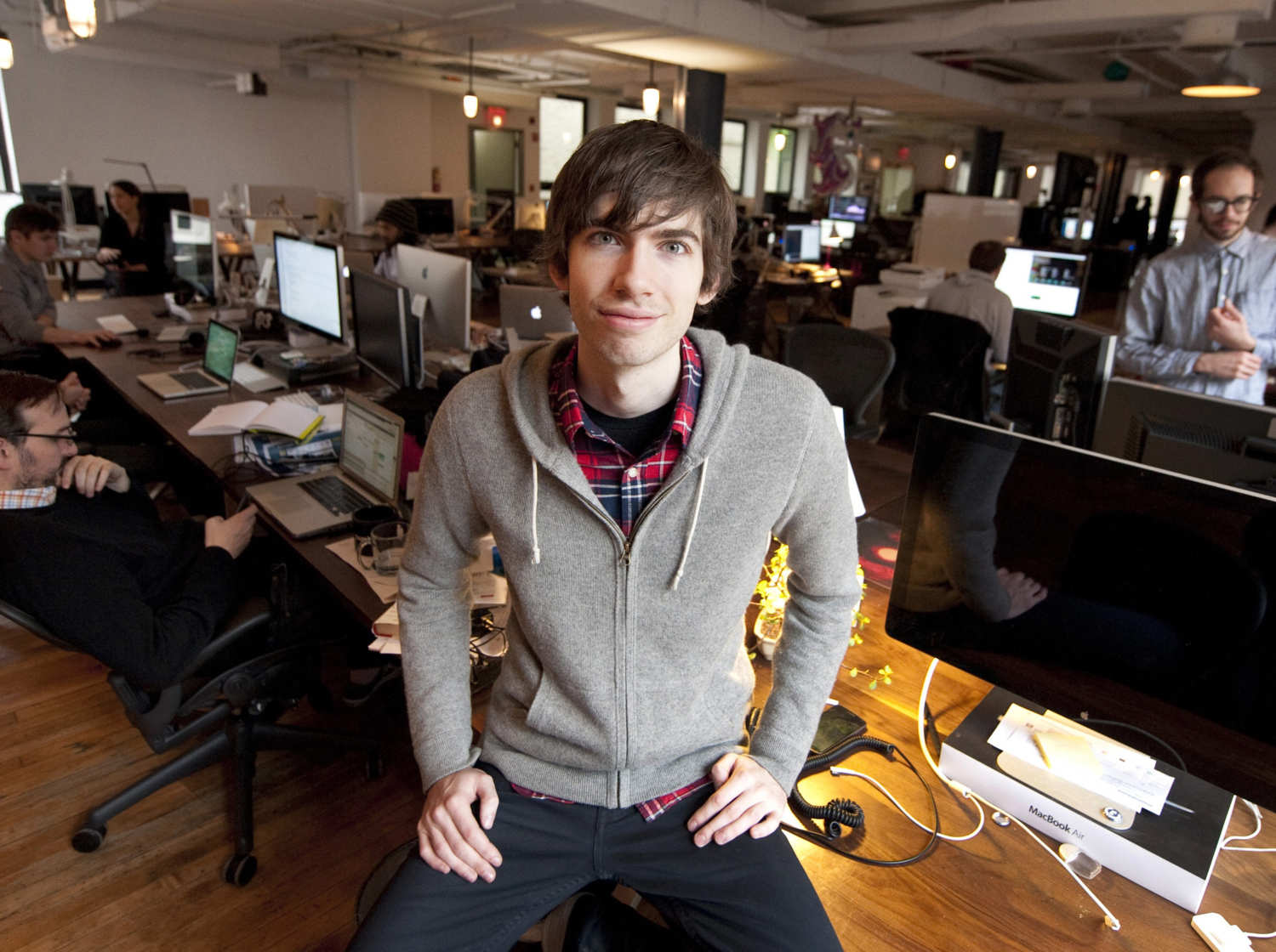 5. David Karp When David Karp was 15, he dropped out of high school to be homeschooled on New York’s Upper West Side. At 17, he moved to Tokyo to work for UrbanBaby, an online parenting advice site with highly trafficked message boards full of urban-dwelling moms and dads. He founded Tumblr at 20. Tumblr is a Web platform inspired by the tumblelog, a blog format which enables short-form, mixed-media posts. He is also the fist-bumping with U.S President.