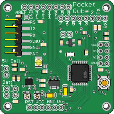 Custom board w/ ATmega328 and integrated EPS