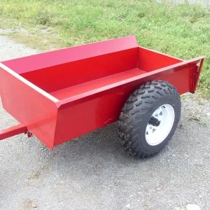 Trailer 3060 R , 2 wheels, tilting, all-terrain, with rear panel, 30 "X 60", rocking, next to 14 ".
