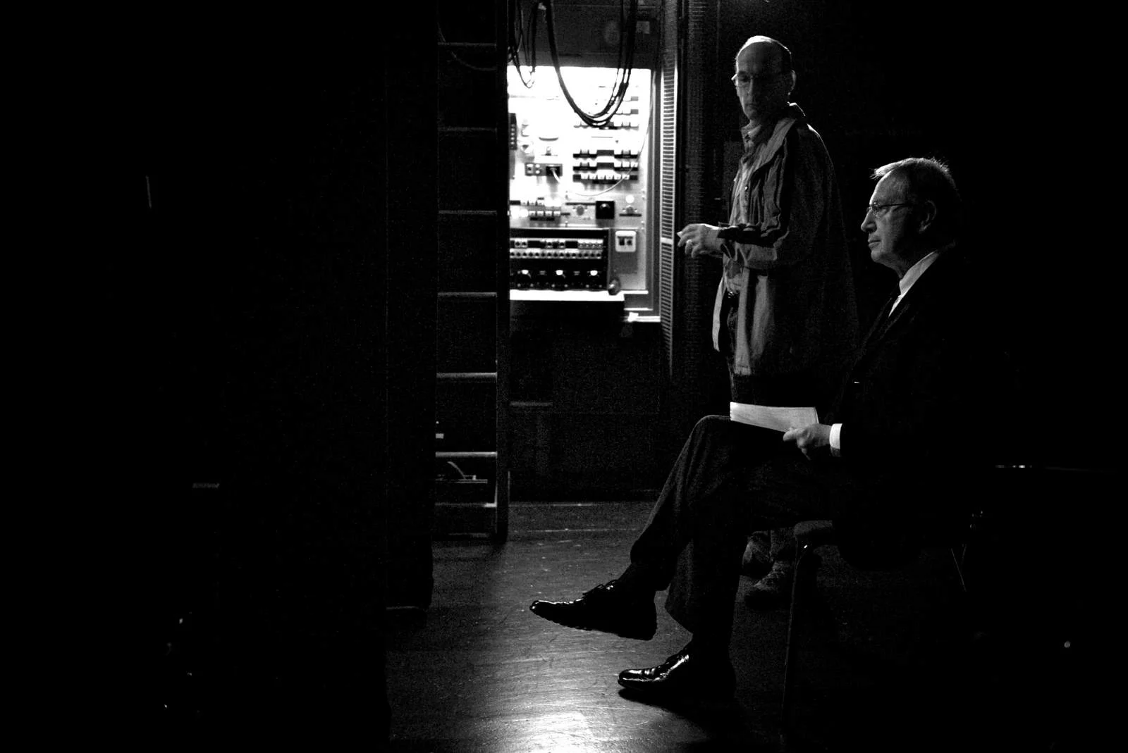 Antonio Ballerio, fine dicitore, in coulisse