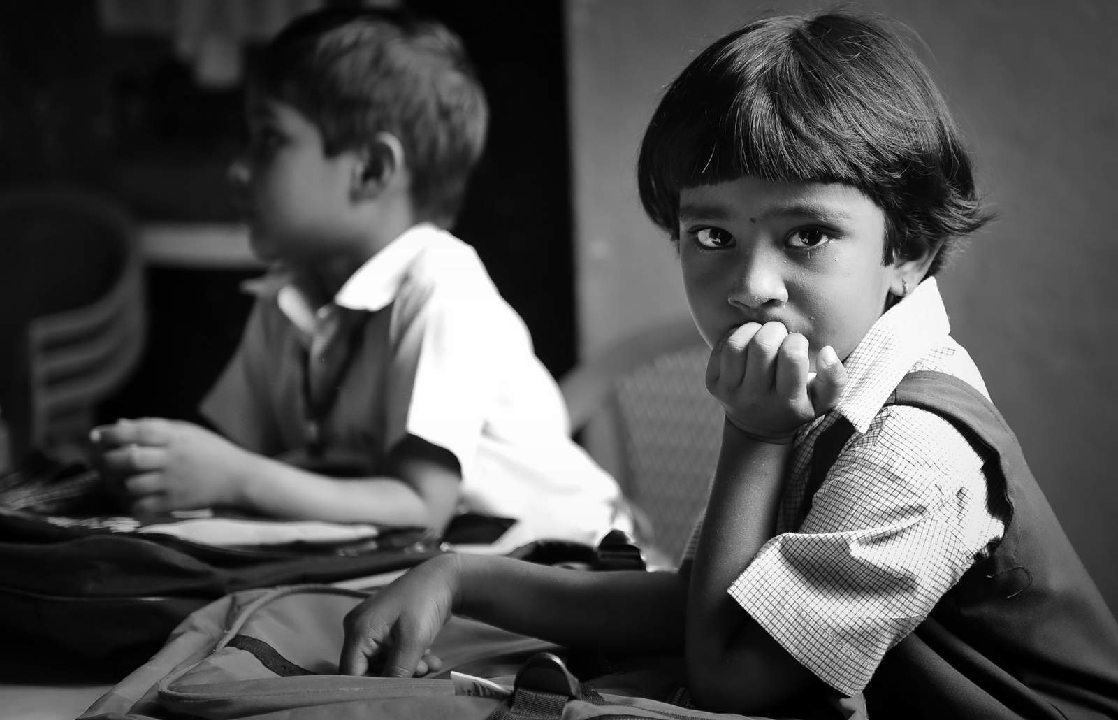 Waiting for the teacher
