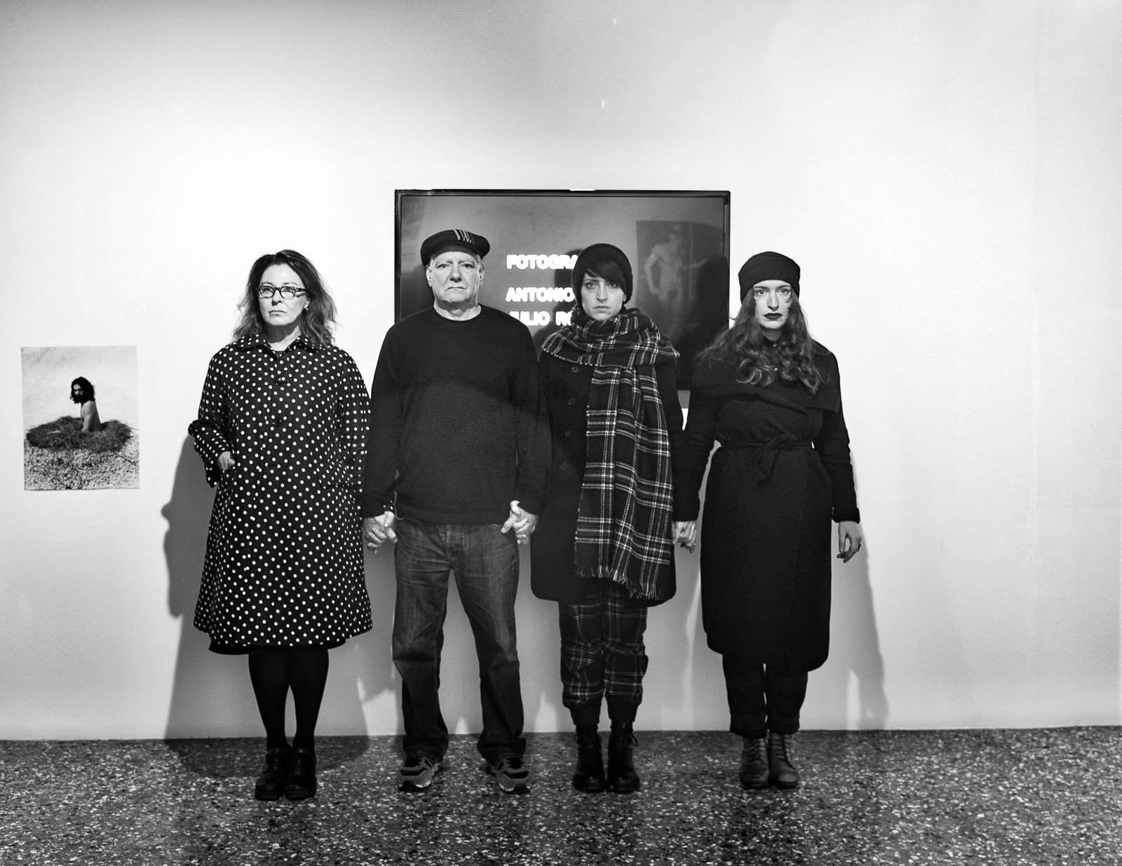 With Marisa Abate (left), Cristiana Zeta Rolla and Francesca Carol Rolla