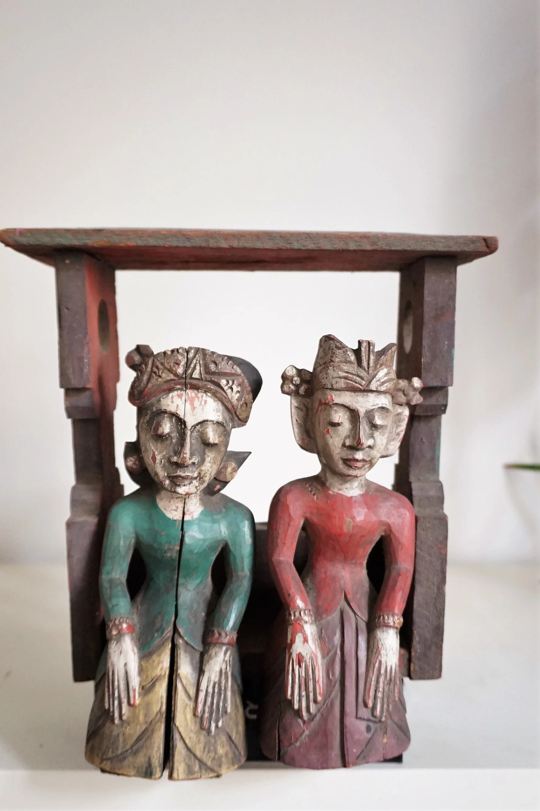 Talla de madera de antigua noria | Bali