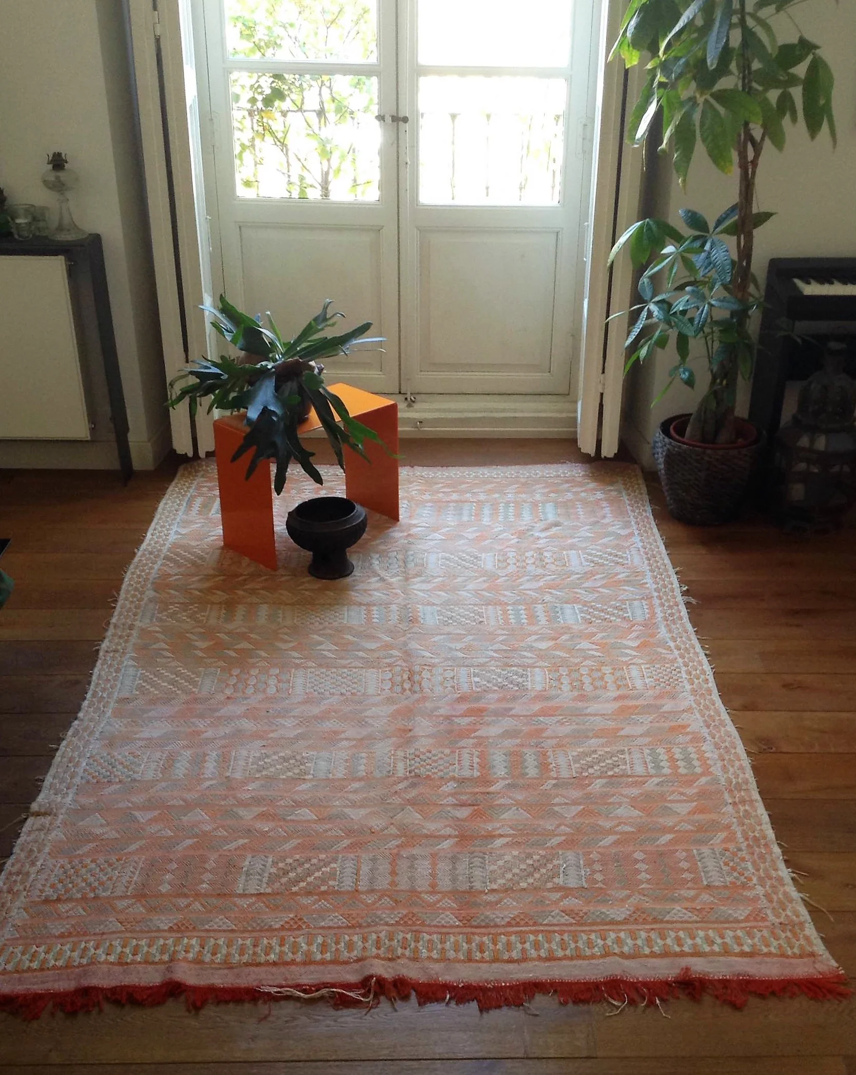 Alfombra vintage seda de cactus | Marruecos