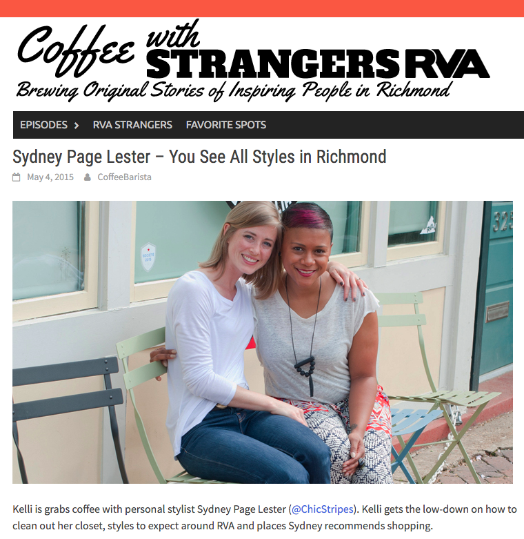 You See All Styles in Richmond, Coffee with Strangers RVA