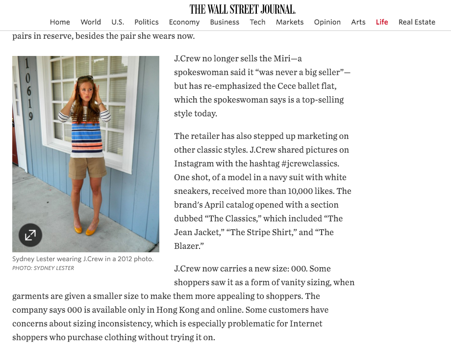 Dear J.Crew, What Happened to Us? We Used to Be So Close, The Wall Street Journal