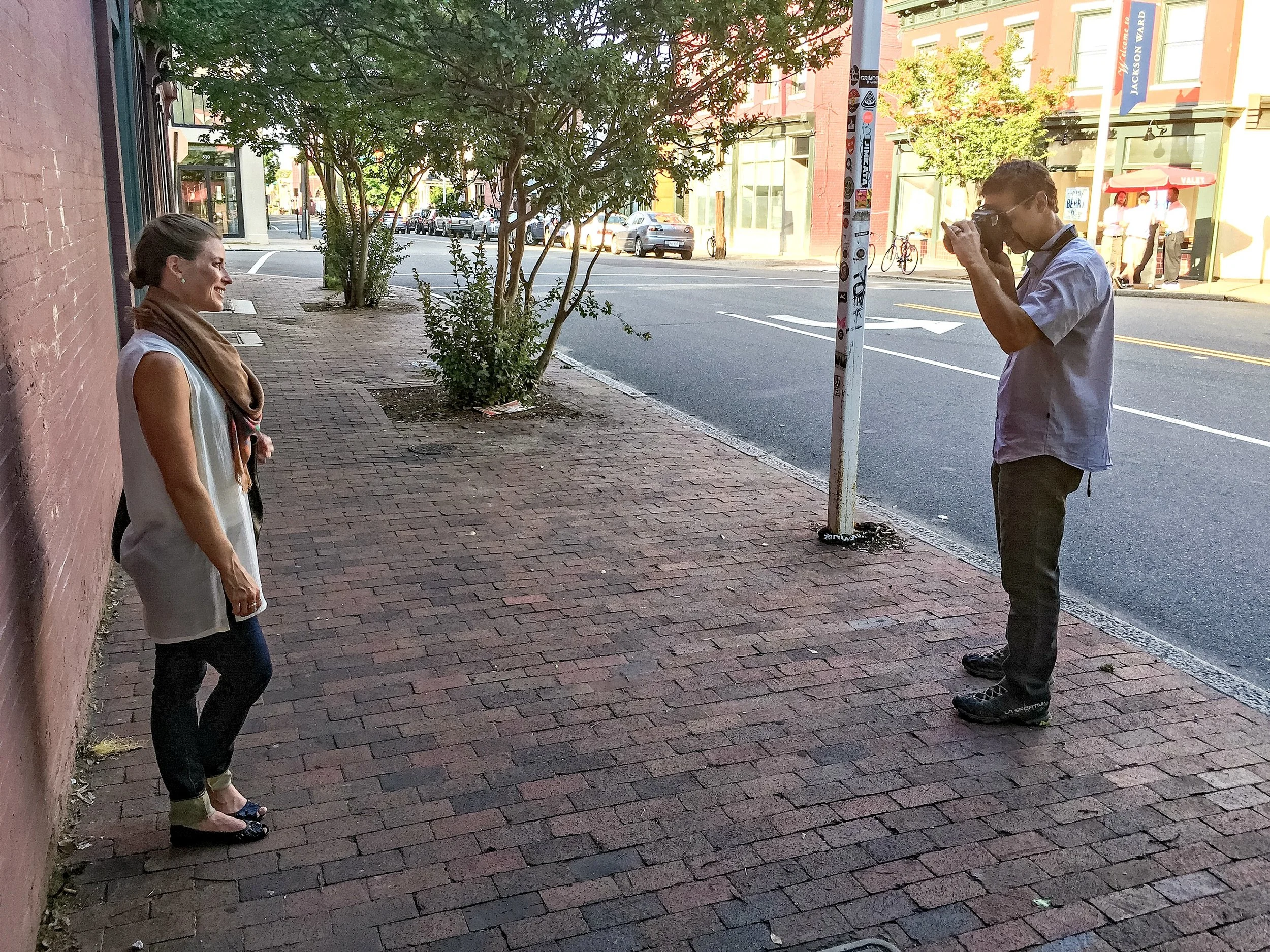 Wait, you don't stop mid-walk to squeeze in an outfit photo session? Thanks for capturing this Trevor !
