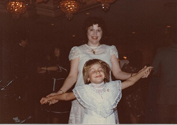 Mom and I dancing