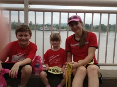Chace, Lexi, myself, and Don's thumb :)&nbsp;    Flying Pig 2012