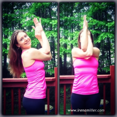 eagle arms garudasana