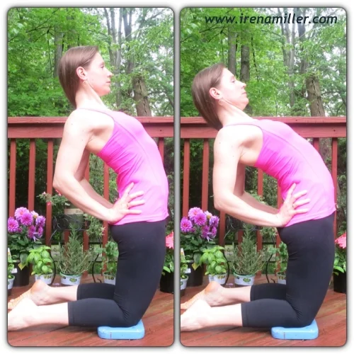 camel pose ustrasana irena miller
