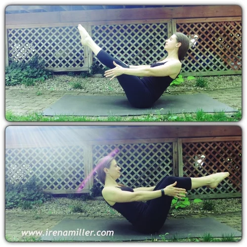 navasana boat yoga irena
