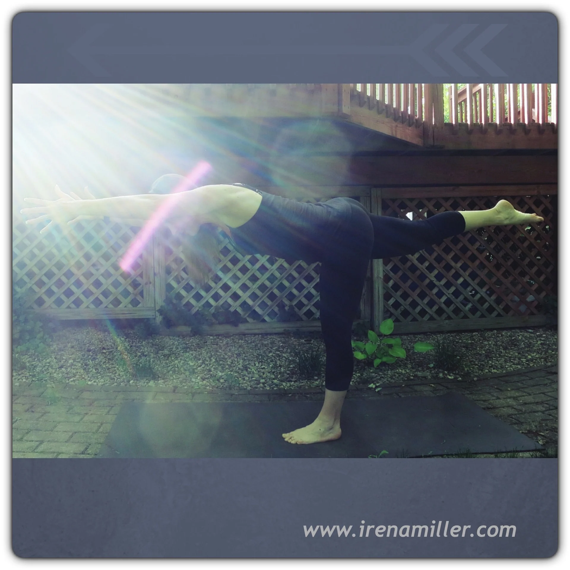 vira warrior 3 yoga pose irena
