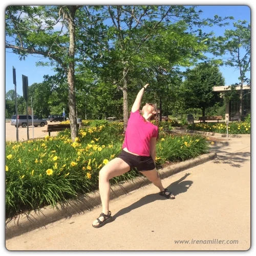 travel yoga warrior