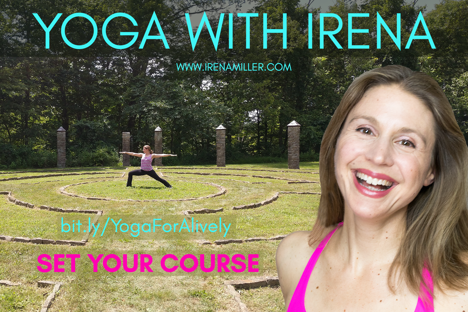 yoga to set your course! Yoga with Irena www.irenamiller.com