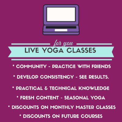 Live virtual yoga classes with Irena Miller www.irenamiller.com/yoga-club
