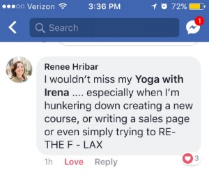 Yoga with Irena www.irenamiller.com