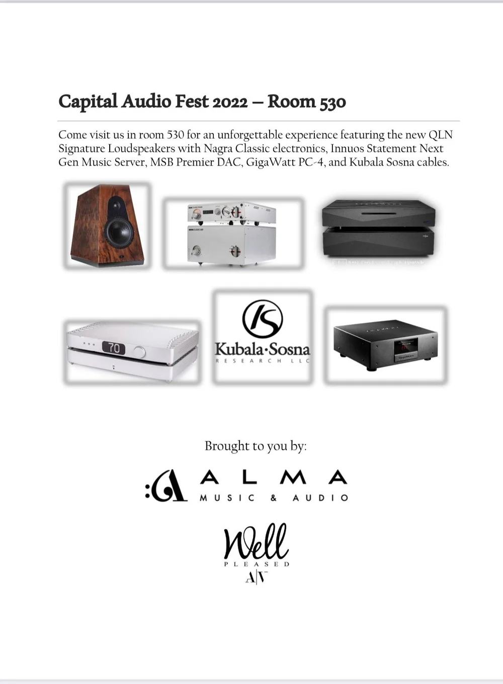 News — Well Pleased Audio Vida