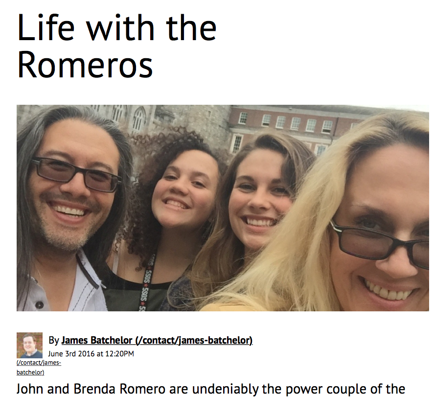 Develop: Life With the Romeros