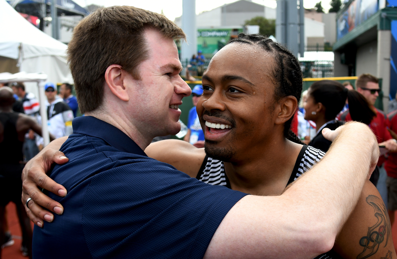 In appreciation for his work, Merritt invited his kidney specialist, Dr. Les Thomas, to the trials. Regardless of what his finish would be, Thomas said Merritt is an inspiration. What he's done "is a way to say no matter how dark it may be, there is always a brighter spot.''