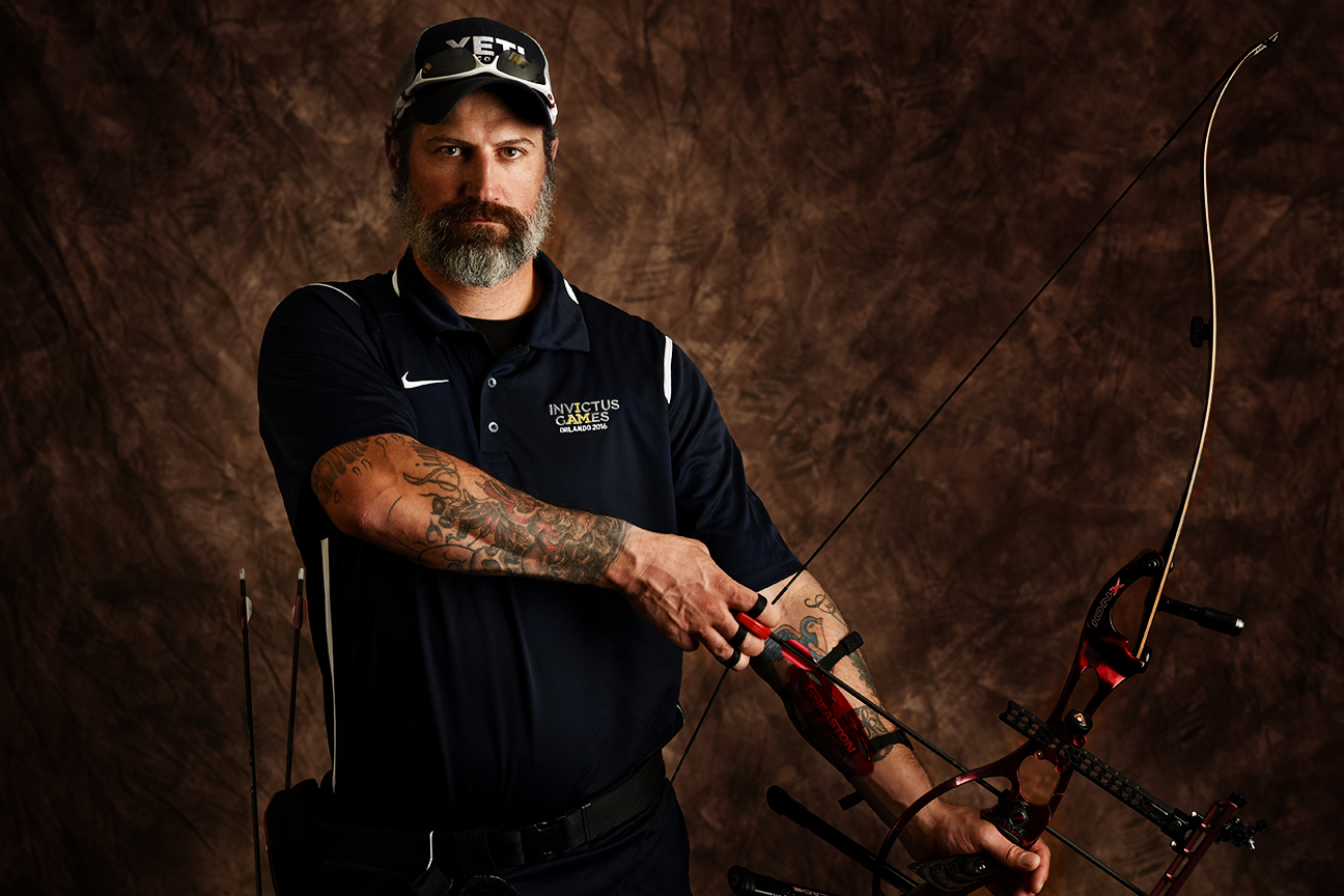 The 39-year-old Billy Meeks, from Las Cruces, New Mexico, served in the Army for 19 years and was deployed several times to Iraq. He said he gravitated toward archery because of its calming effects.