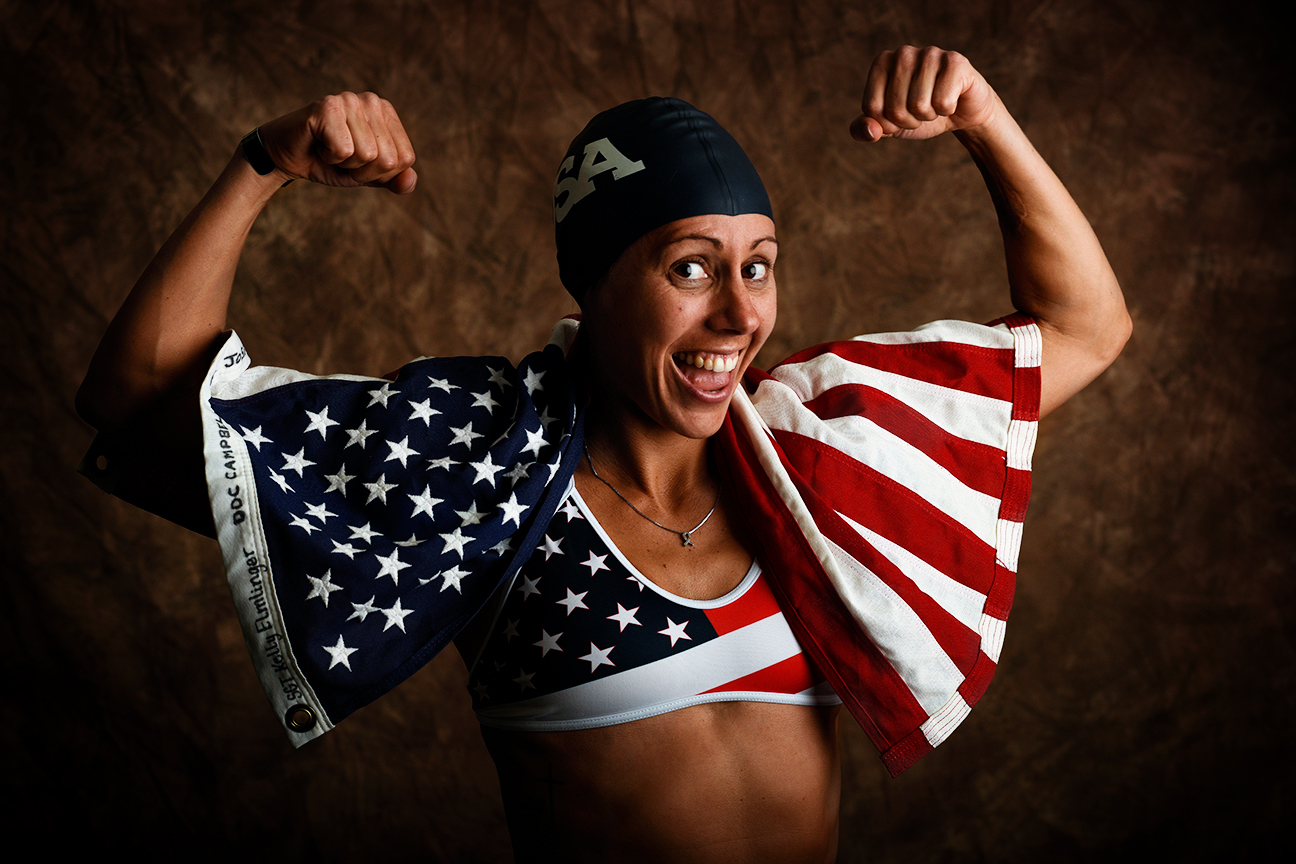 Kelly Elmlinger, 36, is an Army captain on active duty as a nurse. Kelly competed in track and swimming, medaling in both sports. She is currently stationed at Fort Sam Houston in San Antonio.