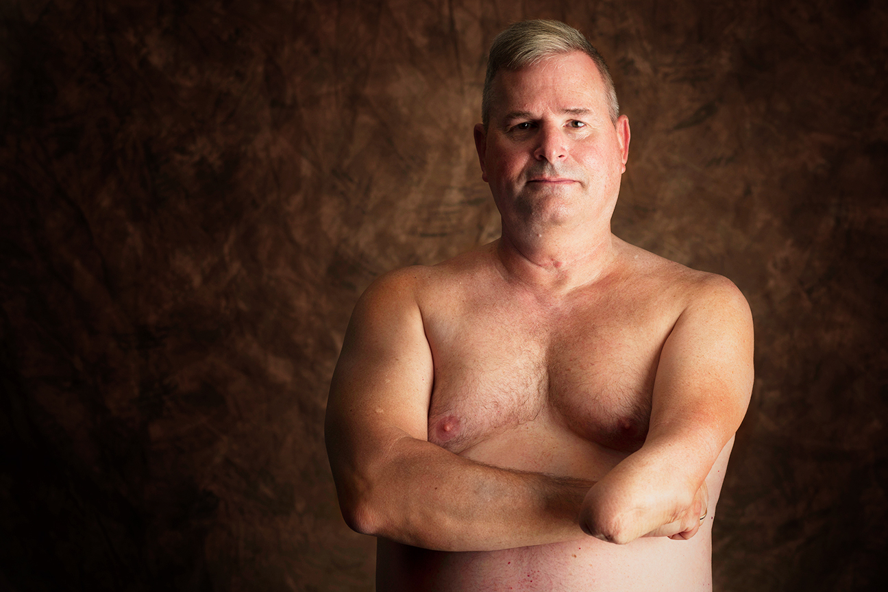 Peter Cook, 56, is a Marine Corps veteran who performed air command and air support duties.