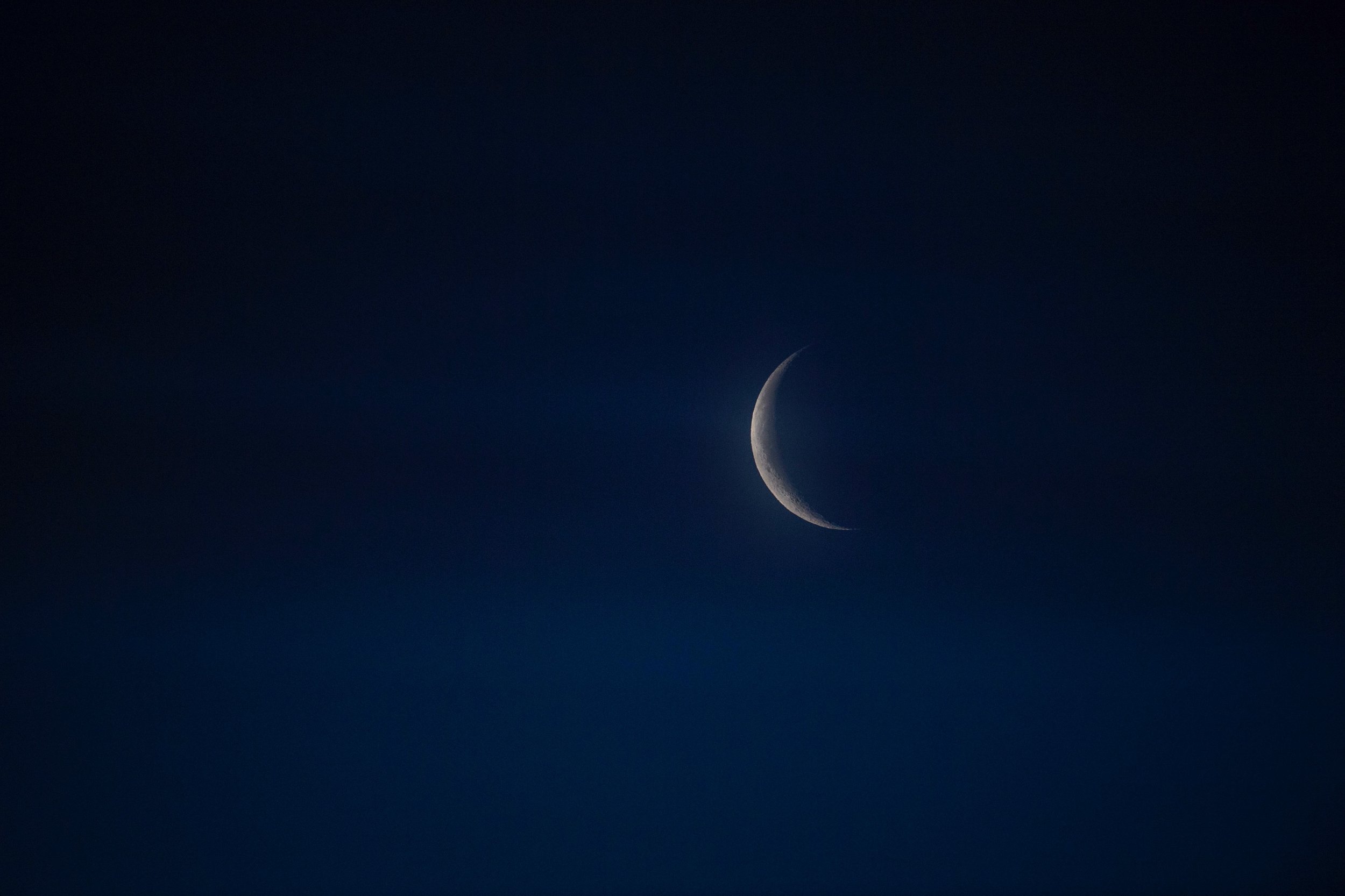 Sliver of a moon