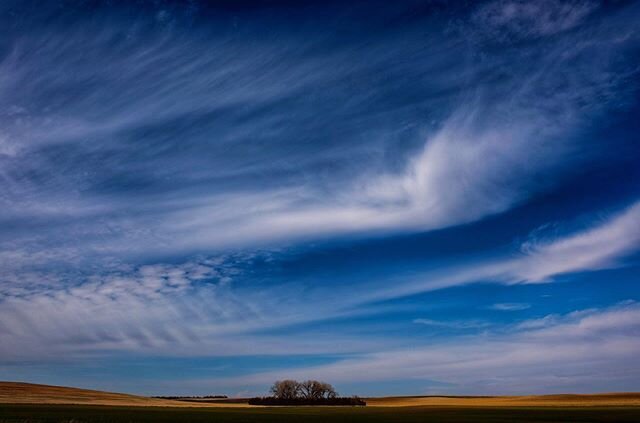 Blue skies.  Wide open spaces. Along Highway 20 northern Nebraska.