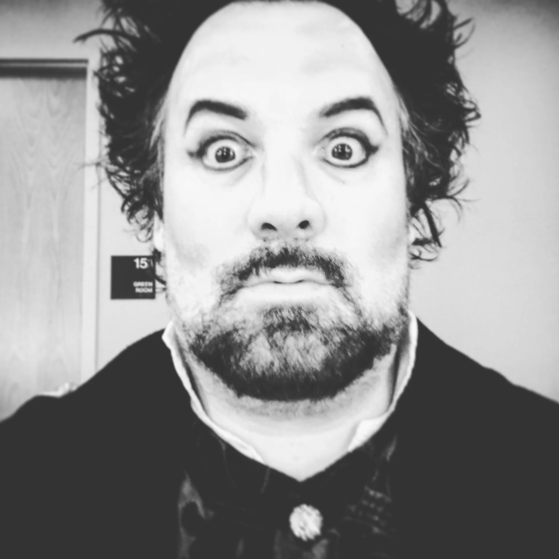   Dr. Rappaccini preparing his first surrealistic entrance  