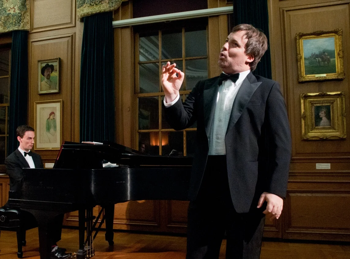 Performing at the Van Alen mansion in New York City