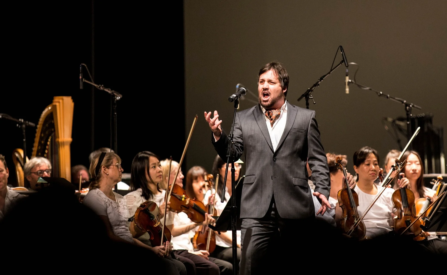 Performing with the Houston Symphony at the Miller Outdoor Theatre