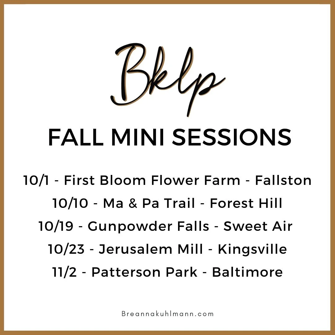 Sweater weather is almost here and that means it&rsquo;s time to book those Fall Minis 🍁🍁🍁

Minis are quick &amp; easy sessions - toddler, teenager &amp; husband approved #iykyk

To book your session:
&bull; visit the Fall Mini link in my profile 
