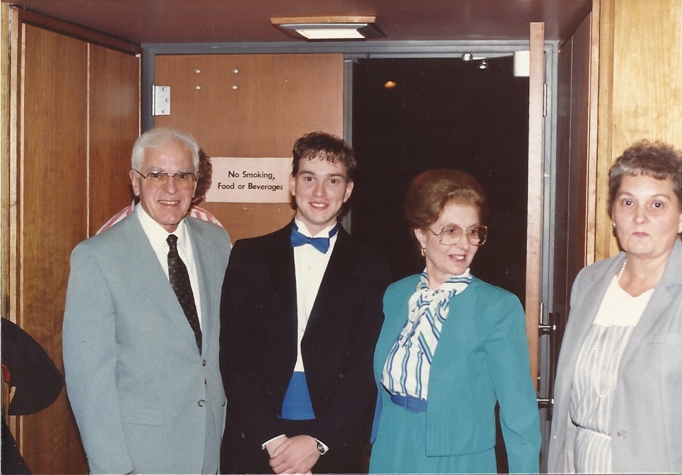 L-R: Romeo Fracalanza, Kevin Class, Josephine Fracalanza, Merryanne Class (c. 1987)