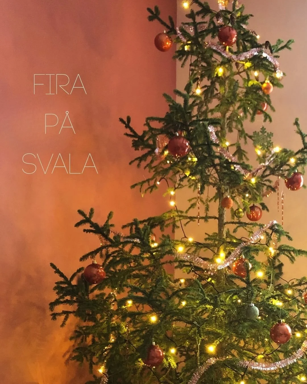 Join us for the holidays! 

29 NOVEMBER
JAN KARLSG&Aring;RDENS JULMARKNAD
A winter market, Svala gifts!

5-20 DECEMBER
HOLIDAY STAYS
Celebrate with friends or family, enjoy the hotel and a seasonal dinner and drinks.

22-26 DECEMBER
JUL P&Aring; SVAL