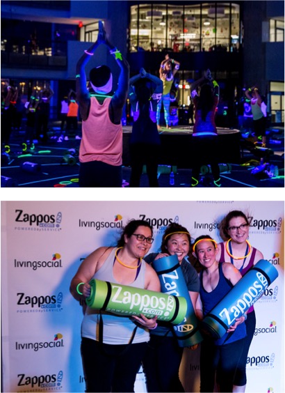 Zappos Glow In The Dark Yoga Experience
