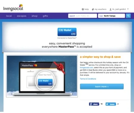 Citi Wallet/Master Pass Incentive Program