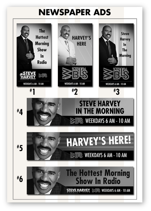 The Steve Harvey Show Billboards + Newspaper Ads — Jennifer Quiroz