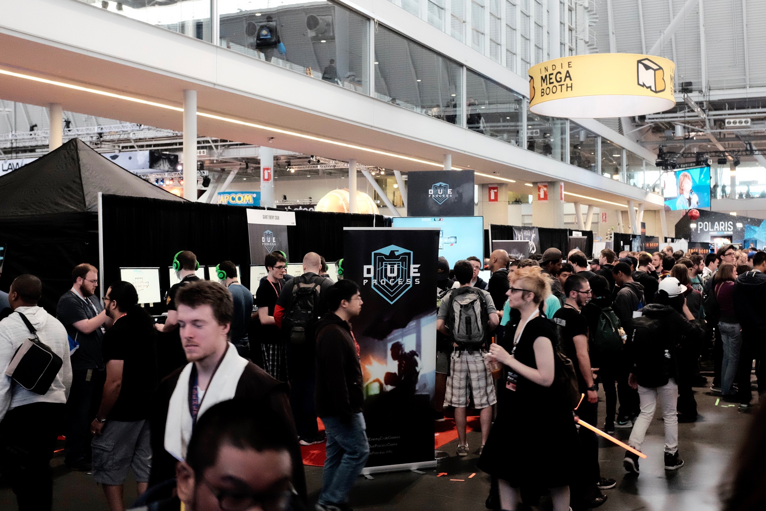 The booth was bumpin' the whole show