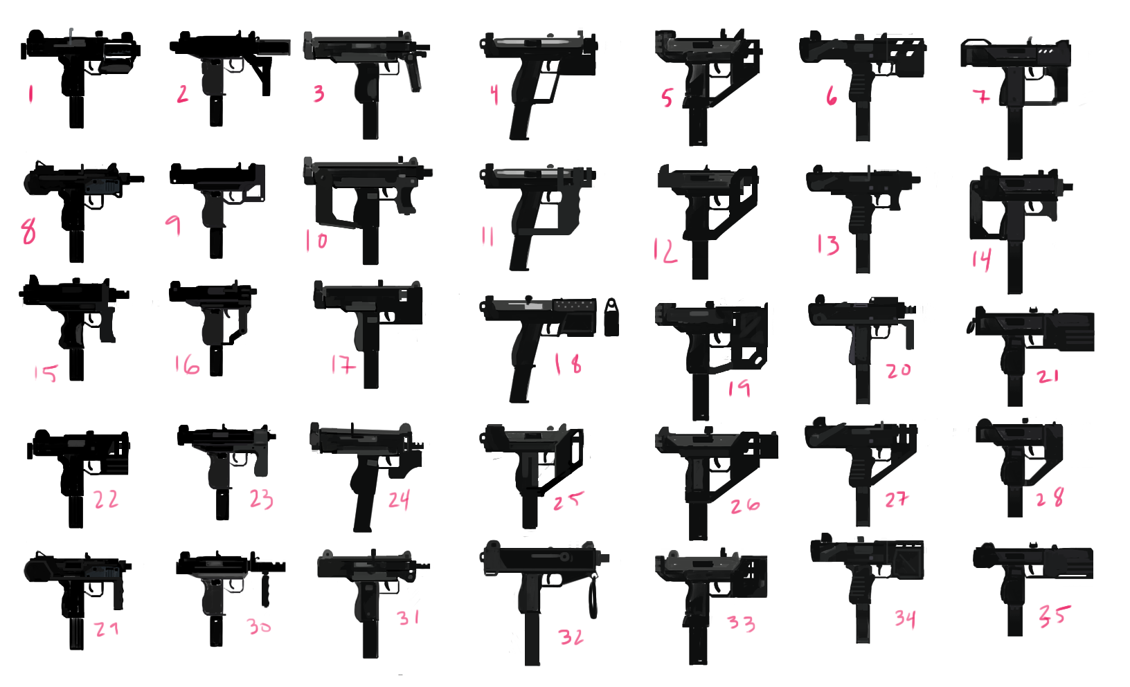 Machine Pistol Thumbnails