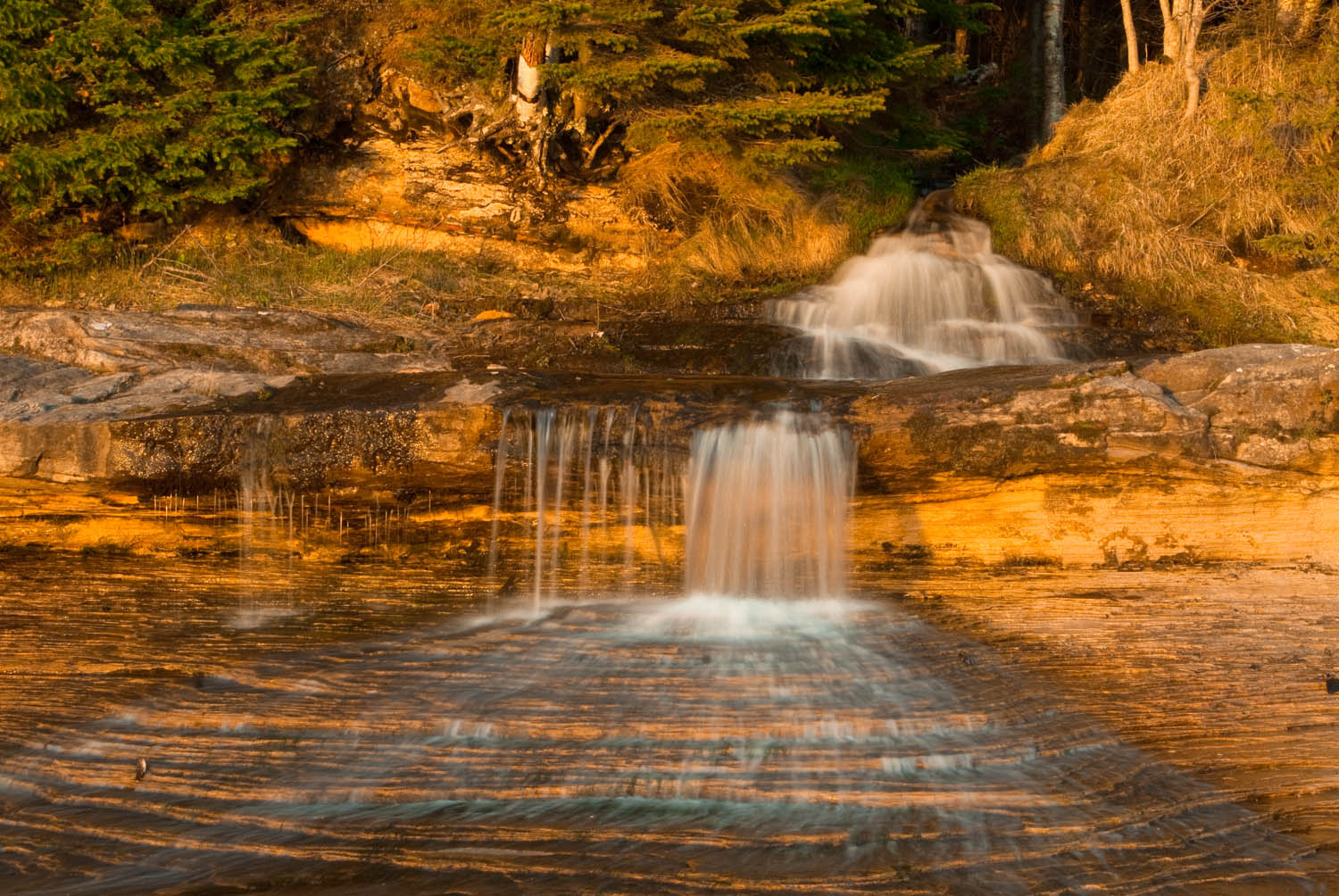 Falls at Sunset