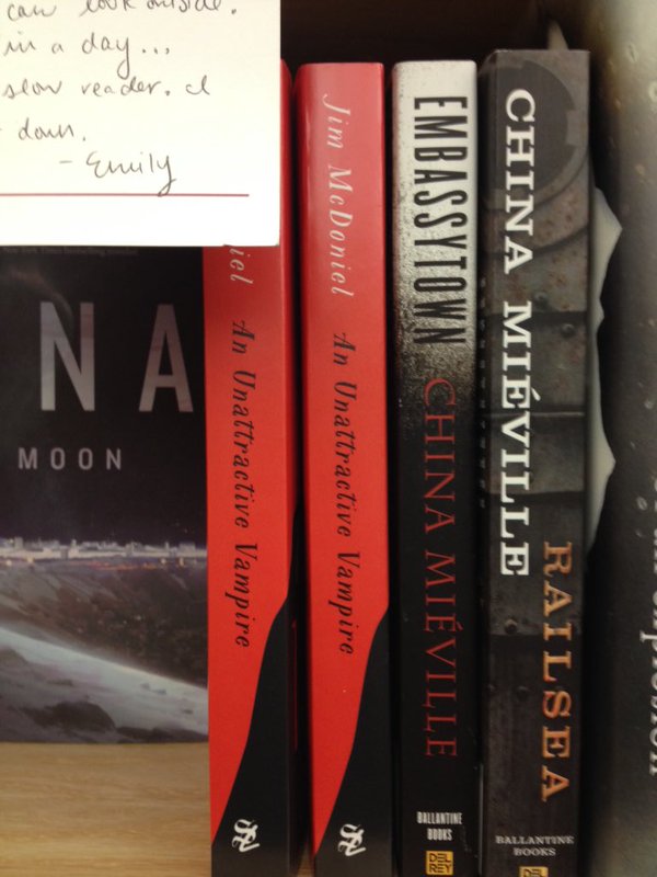 City Lit Books in Chicago (not pictured, but also present at Unabridged Books.) 