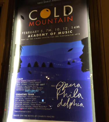 Poster Outside the Academy of Music, 2-10-2016