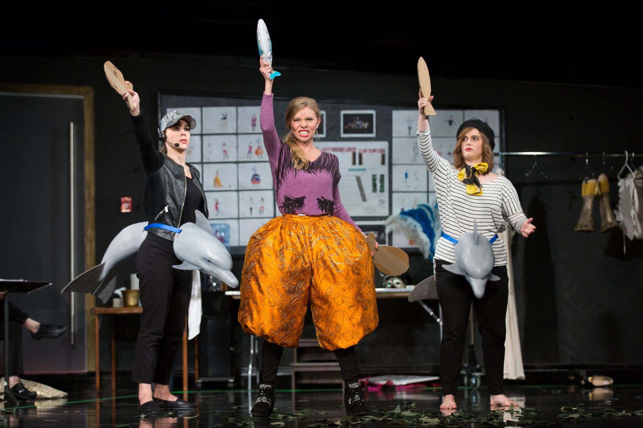 Anne-Marie Stanley, Amy Owens, and Rebecca Claborn in L'Opera Seria.  Photo by Scott Suchman; courtesy of Wolf Trap Opera, 2016.