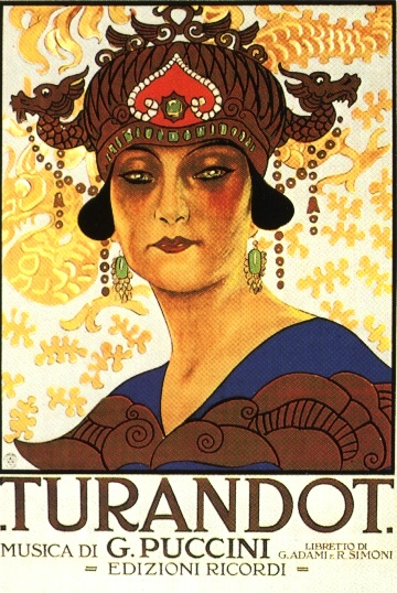 Original 1926 poster for Turandot ; public domain.