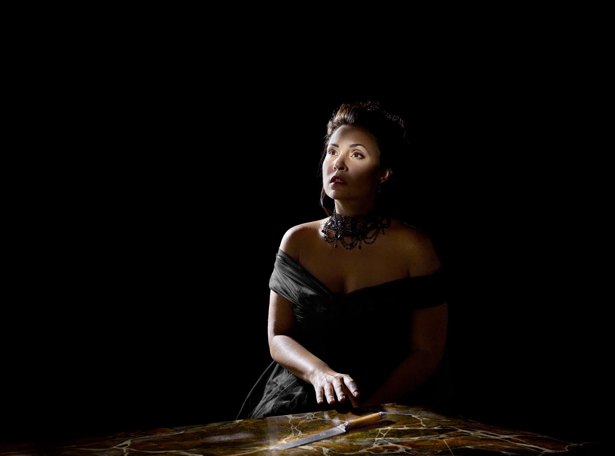 Sonya Yoncheva as Tosca. Photo by Ann Ray; courtesy of the Metropolitan Opera.