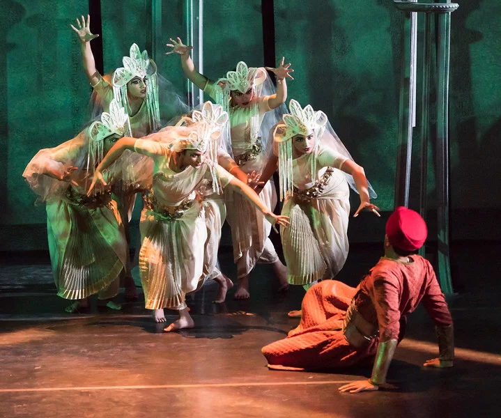 Members of the Kalanidhi Dance Company in La Foret enchantee ( The Enchanted Forest ). Rehearsal photo by Louis Forget; courtesy of Opera Lafayette.