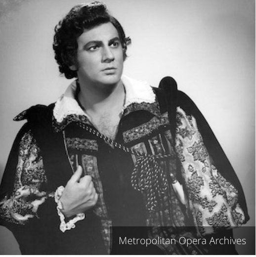 Placido Domingo in 1971 production of Luisa Miller as Rudolfo; the 1979 production was his second Luisa Miller . Met Opera Archive photo taken from Placido Domingo's website .